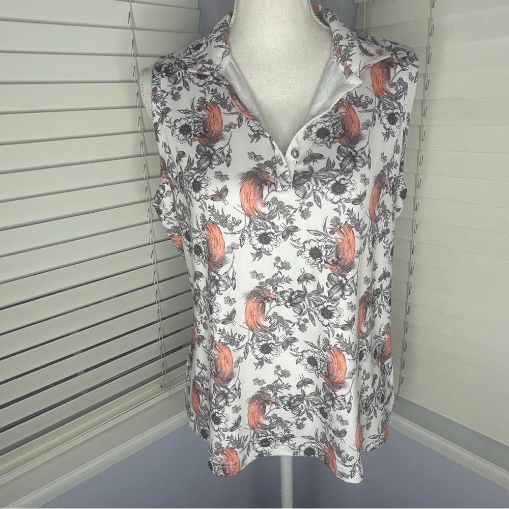 Women's Floral Print Sleeveless Top